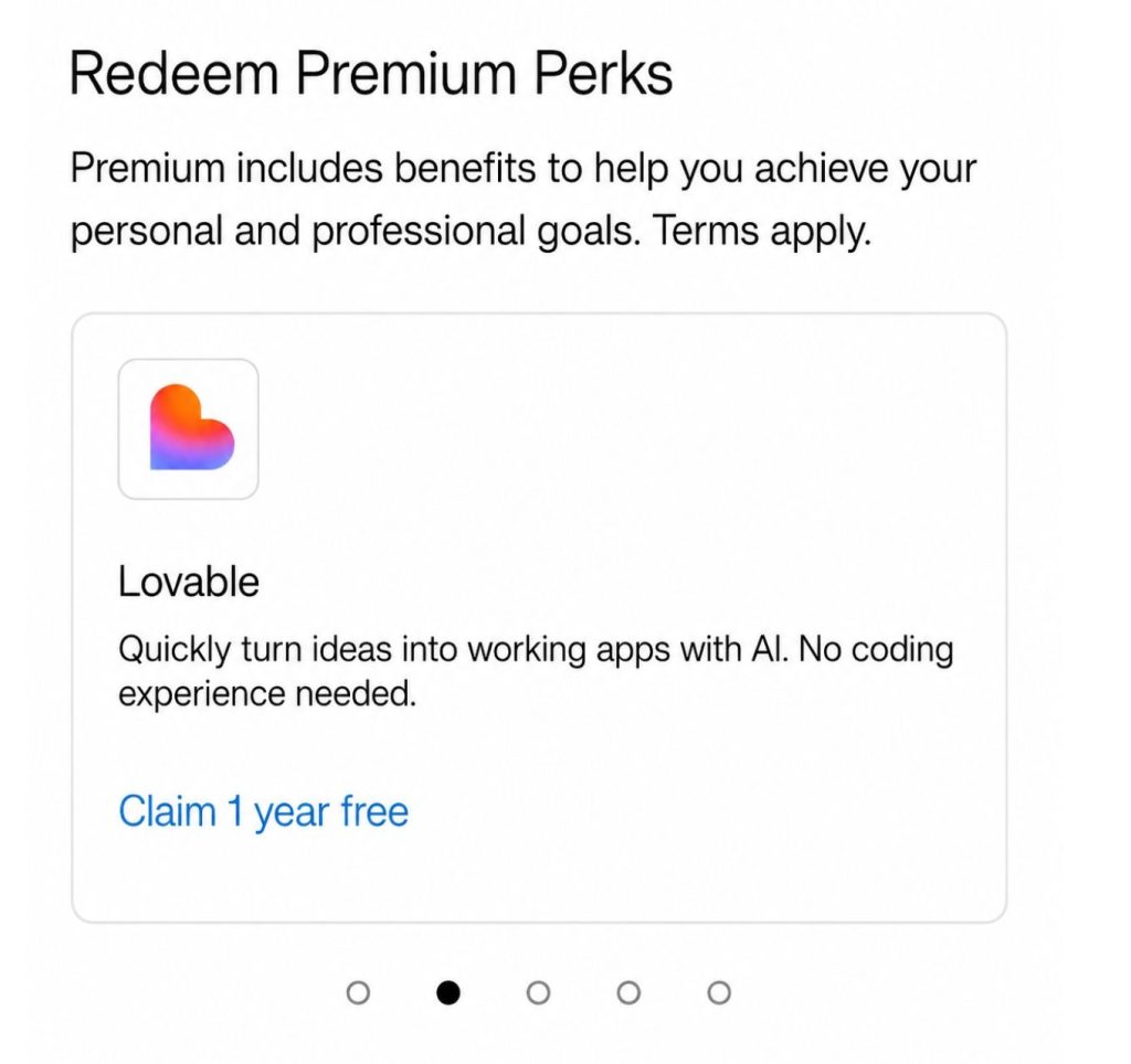 Redeem LinkedIn Premium Perks